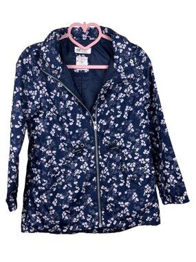 H&M Floral Hoodie Windbreaker